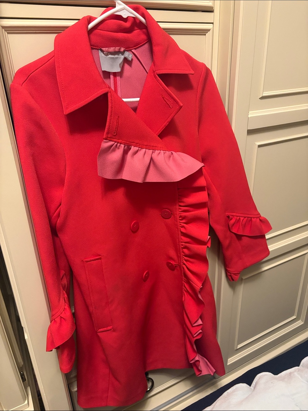 Red and pink coat